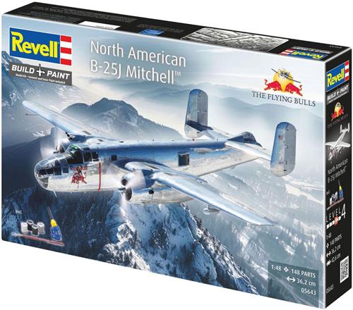 Revell Modelbouwpakket Gift Set B-25J Mitchell: Flying Bulls 1:48 - 148dlg.