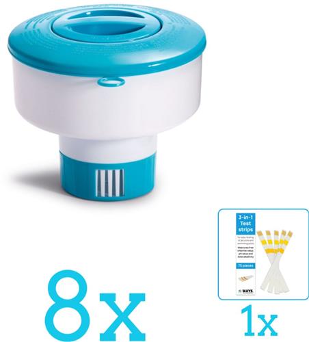 Intex Chloordrijver - Ã¸17,8cm - Zwembad Onderhoud - 29041NP - Volumebundel - Chloordrijver - 8-delig
