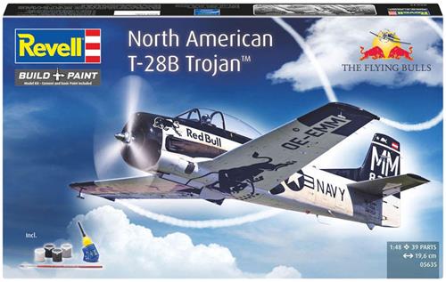 Revell Modelbouwpakket - Gift Set T-28B Trojan: Flying Bulls 25th Anniv. 1:48
