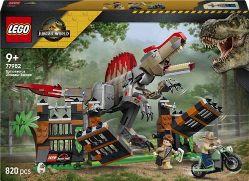 LEGO Jurassic World Spinosaurus Ontsnapping Dinosaurus Speelgoed voor Kinderen 77982