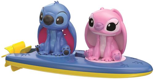 Clementoni Disney Baby Stitch & Angel Badspeelgoed - Waterspeelgoed Baby Surf Set - Badspeeltjes - Speelgoed voor in Bad vanaf 6 Maanden