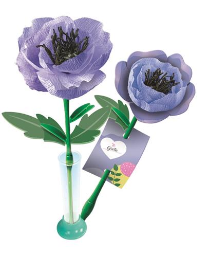 Clementoni - Art & Craft Create Your Flowers Anemone - Bloemen Maken Set - Creatief Speelgoed - Vanaf 8 Jaar