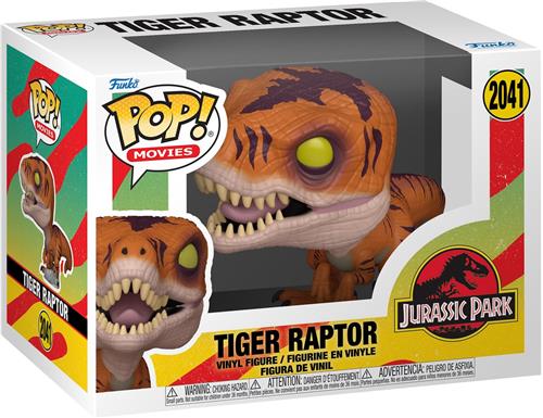 Jurassic Park Tiger Raptor vinylfiguur 2041 Unisex Funko Pop! - Neutraal - Standard