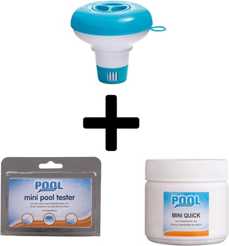 Intex - Chloorbundel drijver + watertester + chloor - Snel oplossend