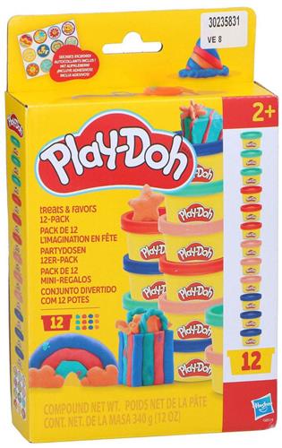 Play-Doh Treats & Favors - 12 Potjes Boetseerklei