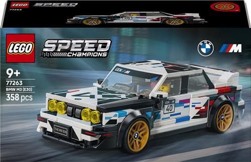 LEGO Speed Champions BMW M3 (E30) Auto Bouwpakket voor Kinderen en Kinderkamer Decoratie - 77263