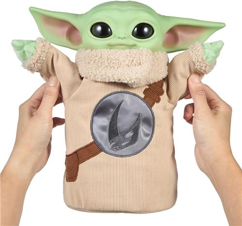 Star Wars The Mandalorian & Grogu Film - Grogu Personage Knuffel Rondel Ontwerp Vinyl Hoofdje
