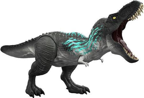 Jurassic World Muscle Madness Tyrannosaurus rex - T-Rex met groeifunctie en luid gebrul
