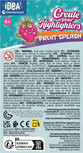 Clementoni - Art & Craft Create Your Highlighters Fruit - Markeerstiften Maken Set - Vanaf 6 Jaar