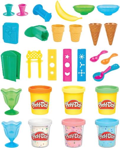 Hasbro Play-Doh ijsjes feest speelset voor creatief kleiplezier.