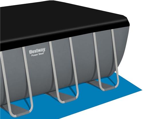 Bestway Power Steel Serie - Opzetzwembad - 488 x 244 x 122 cm - Filtratiemateriaal - Met Toebehoren