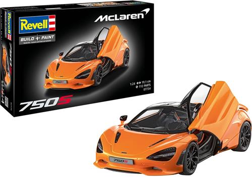 Revell Modelbouwpakket Militaire voertuigen - 07734 McLaren 750S - Britse Auto Plastic - 1:24 - Modelbouw