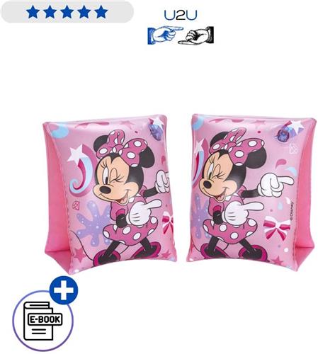 Bestway Minnie Mouse Zwembandjes 91038 Kinder Zwemvleugels 25 x 15 cm Disney Zwemhulp Met 2 Luchtkamers Voor Kinderen 5-12 Jaar Veilig Zwemmen Met Ebook