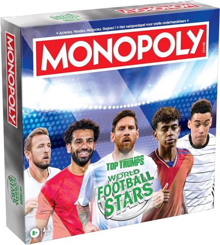 Monopoly bordspel World Football Stars voetbal editie - 2 tot 6 spelers - Vanaf 8 jaar - WK