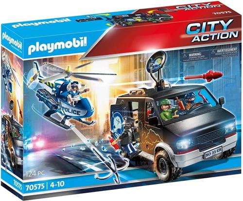 PLAYMOBIL City Action Politiehelikopter: achtervolging van het vluchtvoertuig - 70575