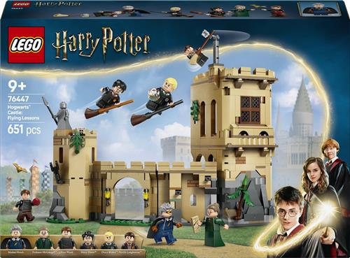 LEGOÂ® Harry Potter Kasteel Zweinstein: vliegles, avonturenset, tovenaarscadeau voor jongens, meisjes en fans, magisch speelgoed voor kinderen, inclusief 6 personages 76447