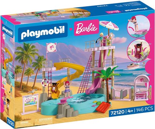 Playmobil X Barbie Water Park Bouwspel 146 Stukken Veelkleurig Kinderen