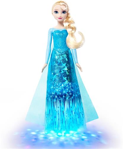 Disney Frozen Zingende Elsa modepop met lichtjes en muziek, zingt 'Let It Go' in 4 talen