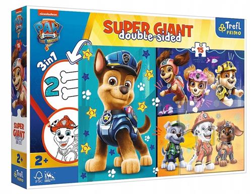 Puzzle Paw Patrol 15 gigant , 1 - Double Sided - Puzzel