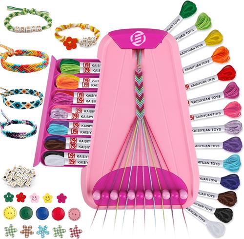 Equivera Armbandjes Maken Set Meisjes - Knutselset Meisjes - Knutselset voor Meisjes - Knutselset Meiden - Sieraden Maken Meisjes - Armbandjes Maken Meisjes - Cadeautip voor uw kind!