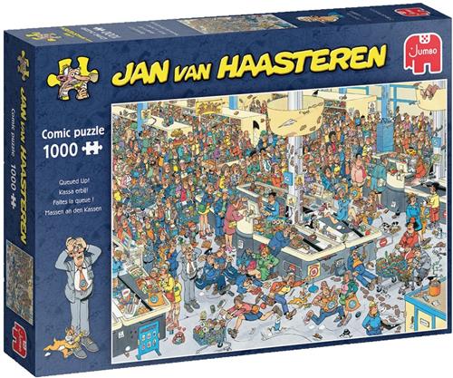 Jan van Haasteren - Volk aan de kassa - Kassa erbij - 1000 stukjes