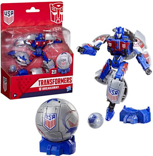 Transformers-speelgoed US Soccer Federation Breakaway-actiefiguur van 14 cm, robotspeelgoed voor 8+