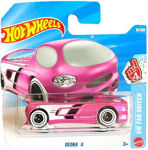HOT WHEELS DEORA II SURFING PINK METALIC 18/250 HW FAN DRIVEN 1/5 SHORT CARD 2026