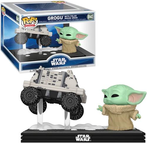 Funko POP! MANDALORIAN & GROGU - POP Moments 840 - Grogu W/Polar Mouse Droide