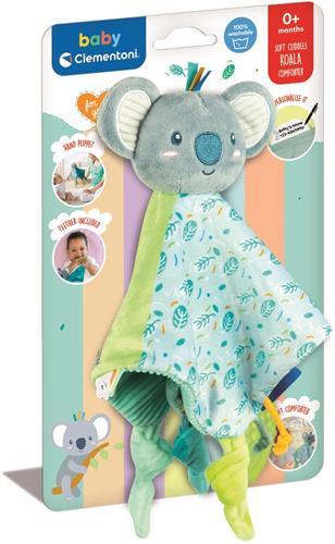 Clementoni - Baby Comforter Koala - Zachte Knuffeldoek - Sensorisch - Kraamcadeau - Vanaf 0 maanden