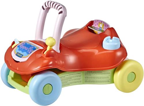 Playskool Peppa Pig Step Start Walk 'n Ride - 2-in-1 Loopwagen en Loopauto - Babyspeelgoed vanaf 9 Maanden