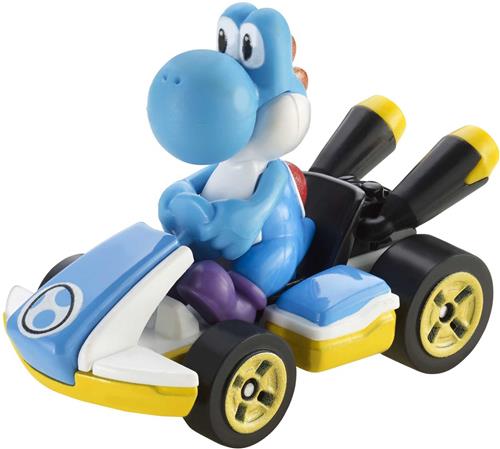 Hot Wheels Racebaanauto Mario Kart Yoshi 1:64 Die-cast Blauw
