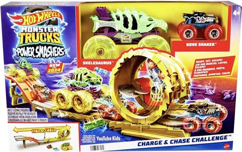 Hot Wheels Monster Trucks Power Smasher Charge Chase Challenge  Het Perfecte Kerstcadeau voor Monstertruck Fans!