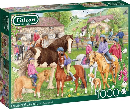Jumbo legpuzzel Falcon Riding School 1000 stukjes puzzel.