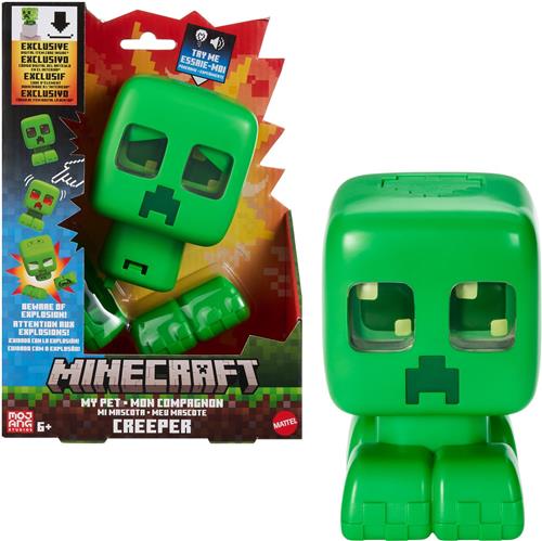 Minecraft Mijn Huisdier Creeper- Actiefiguur met licht, geluid en explosieve actie