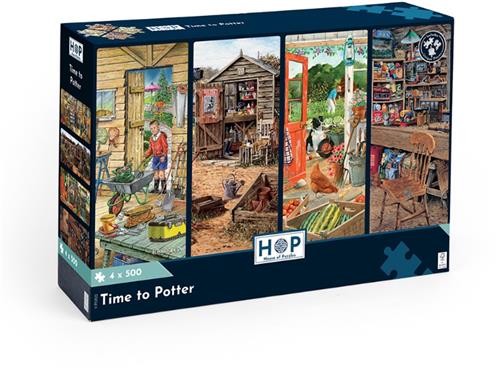 House of Puzzles legpuzzel multipack - 4 x 500 stukjes tuinieren.