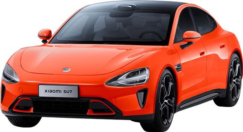 Xiaomi SU7 1/18 Die-cast Model Car Lava Orange