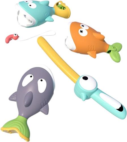 BOTC Badspeelgoed - Fishin speelgoed - Kleurrijk Waterspeelgoed voor Bad en Zwembad - Educatief Badspeeltje voor Peuters en Kinderen - Draagbaar Shark Water Toy