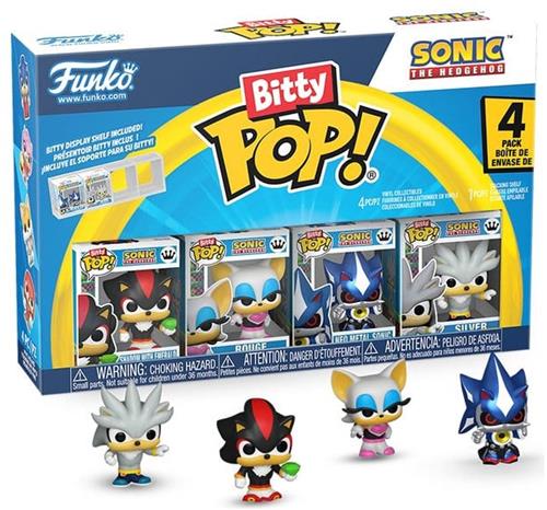 Funko Sonic Bitty POP! Vinyl Figure 4-Pack Shadow 2,5 cm Mini-Figuur - 2cm