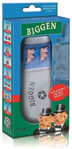 Biggen - Jeu de Cochons - Nederlands/Frans - Geluksspel - Dobbelspel - voor 2 tot 4 Spelers vanaf 6 Jaar