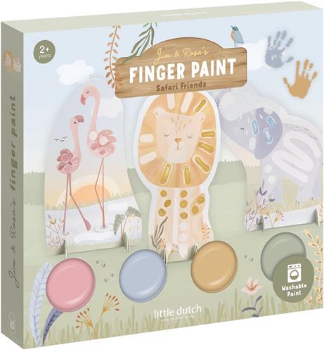 Little Dutch vingerverf - Safari - complete set - cadeautip - creatief speelgoed