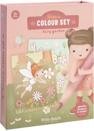 Little Dutch kleurset Rosa Fairy Garden - complete set - cadeautip - creatief speelgoed