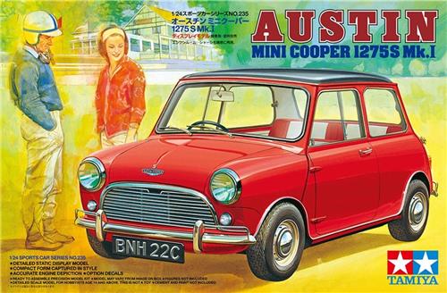 Tamiya Modelbouwpakket Militaire voertuigen - 24235 Austin Mini Cooper 1275S Mk.I - Britse Auto Plastic - 1:24 - Modelbouw
