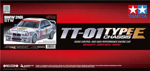 Tamiya Modelbouwpakket Auto - 58516 RC Auto - BMW 318i STW - 4WD TT-01E Chassis met Cup NL Certificaat RC Plastic - 1:10 - Modelbouw