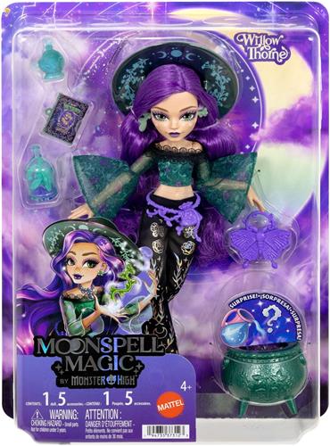 Moonspell Magic van Monster High - Willow Thorne modepop - Nature Witch met accessoires
