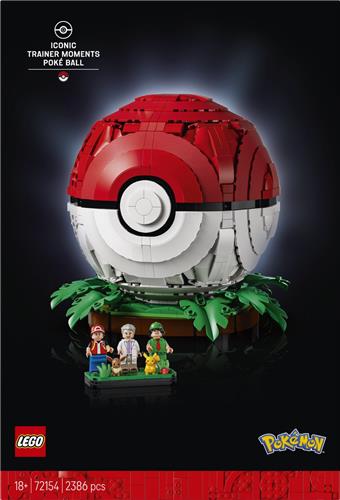 LEGO PokÃ©mon - PokÃ©ball met Trainer ScÃ¨nes Bouwpakket voor Volwassenen en Woondecoratie - 72154