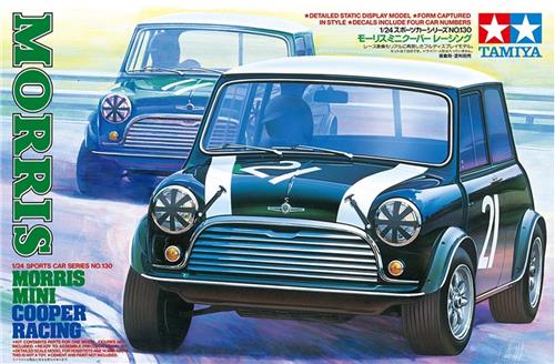 Tamiya Modelbouwpakket Militaire voertuigen - 24130 Morris Mini Cooper Racing - Britse Rauto Plastic - 1:24 - Modelbouw