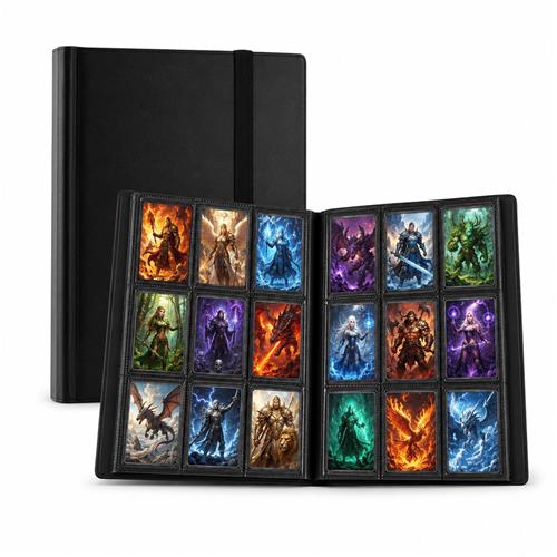BOTC Verzamelmap - 9-vaks Opbergmap 360 Kaarten - Ruilkaartenhouder - Stevig Album met zijlader - YuGiOh, MTG, TCG, Gamekaarten