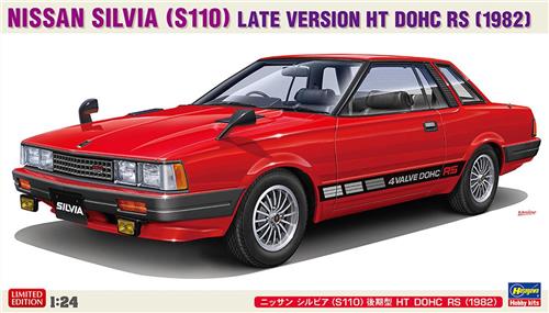 Hasegawa Modelbouwpakket Auto - 20797 Nissan Silvia S110 Late Version HT DOHC RS 1982 - Japanse Auto Plastic - 1:24 - Modelbouw
