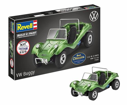 Revell Modelbouwpakket Auto - 77682 Volkswagen Buggy - Duitse Auto - Starter Kit Plastic - 1:32 - Modelbouw