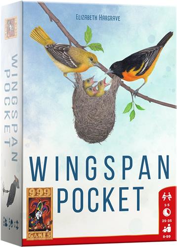 999 Games - Wingspan Pocket - Compacte versie van Wingspan - Het geliefde bordspel nu in broekzakformaat!